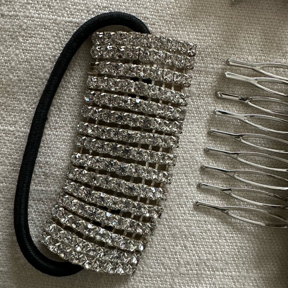 Wedding Bride Rhinestone Hair Combs lot - Picture 6 of 9
